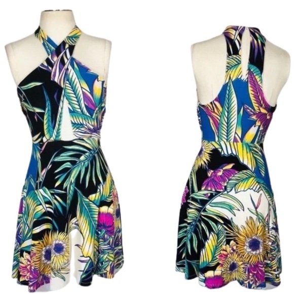 NWT Mara Hoffman Viva Tropical Floral Halter Dress - Picture 2 of 7
